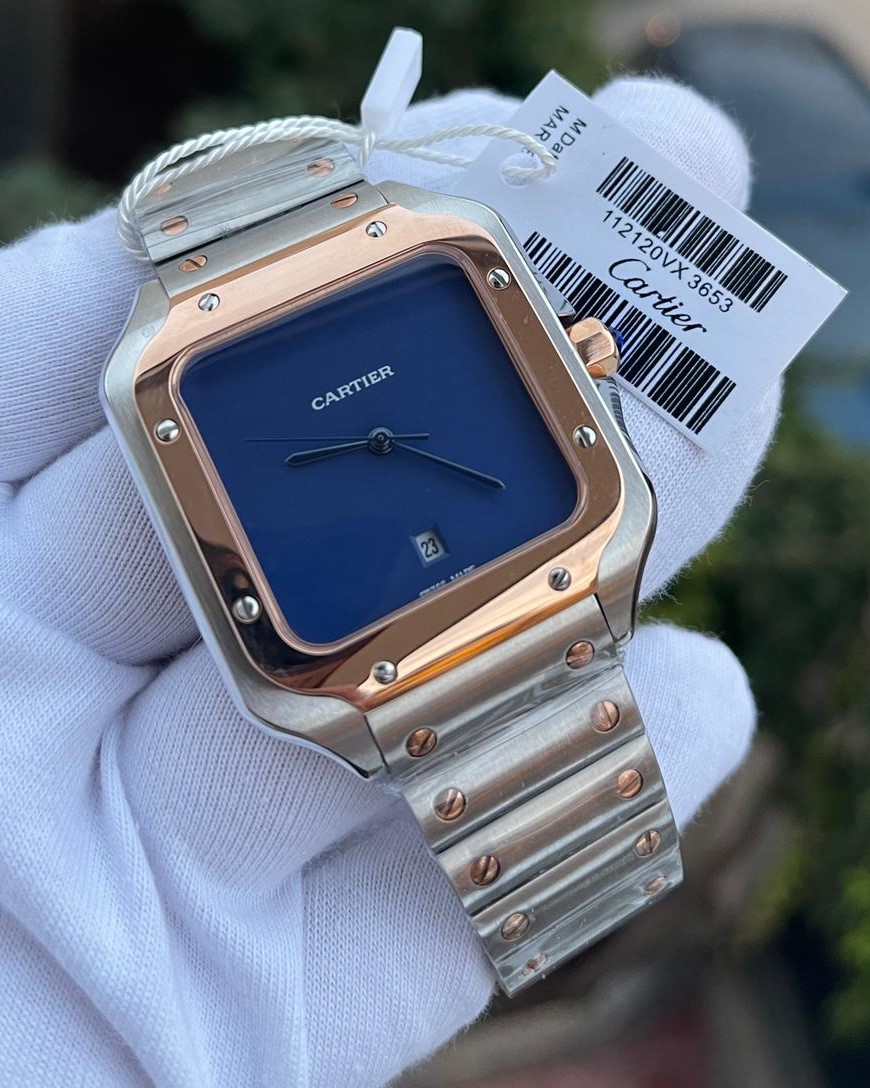 Cartier Santos Çift Renk Erkek Kol Saati L-1390